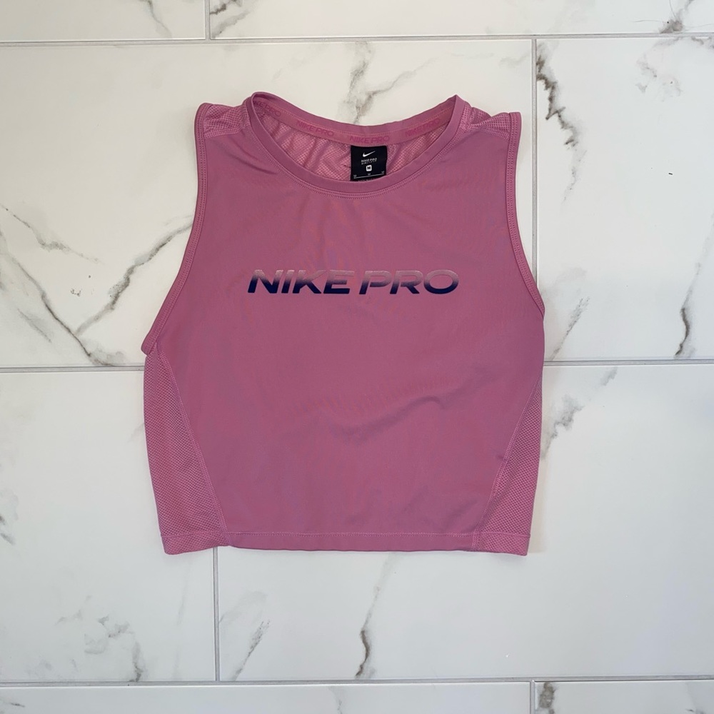 Nike Pro Pink Cropped Tank